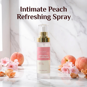 Kit Íntimo Portátil con Aroma a Melocotón de Marca Privada OEM: Mousse, Gel Exfoliante, Aceite y <span class=keywords><strong>Spray</strong></span> para Viaje - Product Image 6