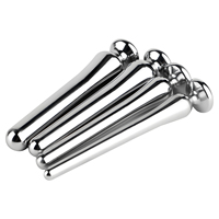 FRRK-322A Dilatateur urétral en acier inoxydable pour blocage urétral masculin, bâton de masturbation masculin, stimulation urétrale 4 tailles, plug urétral
