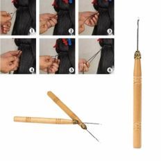 Wugs ตะขอถักนิตติ้งพลาสติกสแตนเลสแหวนขนาดเล็กเครื่องมือต่อผมแท่งผม - Product Image 1