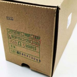 Bulk Discount MF1/4W-150Kohm1% T52 1/4W Resistors Metal Film Resistors 150Kohm 1% 1/4W - Product Image 1