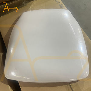 เบาะรองนั่งฟองน้ำหนัง PU สีขาวสำหรับโรงแรมงานแต่งงานงานปาร์ตี้หมอนอิงอะคริลิค chiavari - Product Image 4