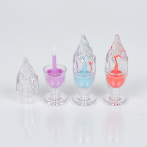 Tubo de brillo de labios transparente de Papá Noel, lápiz labial, impresión de pantalla, ABS, plástico <span class=keywords><strong>IBK</strong></span>, cosméticos, novedad - Product Image 2