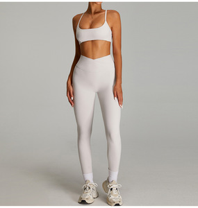 Women Adjustable Cross <b>Back</b> Thin Strap Sports Bra U Neck Removable Padded Buttery Soft <b>Low</b> Impact Pilates Workout Yoga Crop <b>Top</b> - Product Image 3