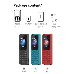 Téléphone <span class=keywords><strong>portable</strong></span> à gros boutons, modèle 105-2021, radio FM, jeux, longue durée de vie de la batterie, facile à utiliser, pour les personnes âgées, double SIM, téléphone <span class=keywords><strong>d</strong></span>'urgence - Product Image 6