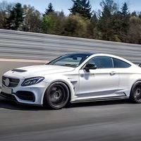 Kit carrosserie large en fibre de verre style C63 AMG pour Mercedes Benz Classe C W205 Coupé 2 portes - Kit de conversion de carrosserie