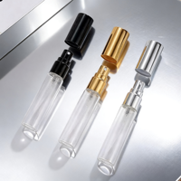 Flacon de parfum en verre transparent avec couvercle argenté, idéal pour échantillons d'huiles parfumées – 2ml, 3ml, 5ml, 8ml, 10ml, 15ml – Vente chaude