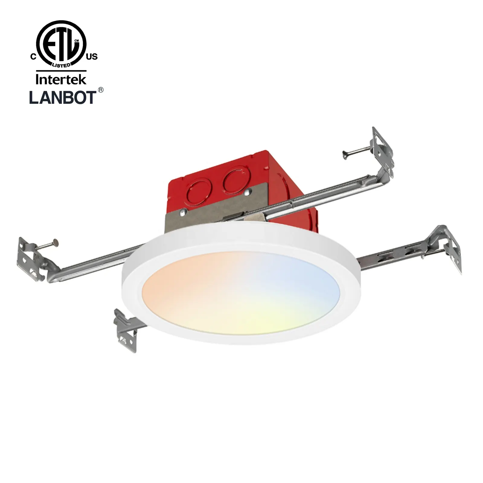 Lanbot Mushroom CCT ETL dimmbare Beleuchtung für den Innenbereich LED-Stromhaltelampe rund und hochwertig 11 Zoll 15 W 2000 Lm LED Deckenlampe