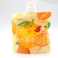 Sachet d'emballage de jus de thé en feuille d'aluminium Pochette à bec verseur pour sauce chili et ketchup Pochettes en plastique