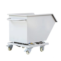 Bennes basculantes galvanisées de haute qualité pour chariots élévateurs, bennes à déchets auto-videuses, bennes basculantes pour chariots élévateurs