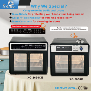 12L 14L 20L 23L 26L 28L 30L màn hình cảm ứng horno freidora de Aire oilless thép không gỉ Điện Kỹ Thuật Số nồi chiên không khí Lò nướng bánh mỳ - Product Image 5