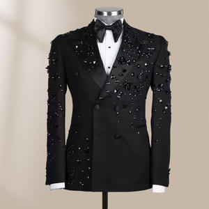 Abiti da uomo in metallo di lusso impreziositi esclusivi per la popolare serie di abiti da sposa in stile occidentale - Product Image 1