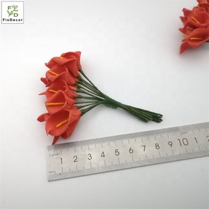 En gros pas cher 144 pièces/sac 2cm mousse artificielle PE Mini Calla Lily tête de fleur pour bricolage couronne <span class=keywords><strong>mariage</strong></span> gâteau boîte décoration - Product Image 4