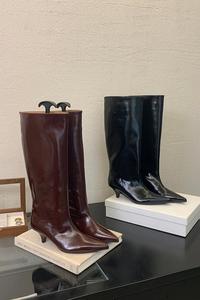 Hot Latest 2024 Fine Heeled High Heeled Drill Women's <b>Boots</b> 40 - Product Image 6