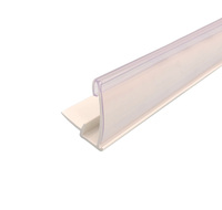 Rideau d'air semi-circulaire en PVC Huasso personnalisé, blanc, 1000 mm, avec bande d'étiquetage épaisse, pour lait, boissons, cartes, fournitures de supermarché