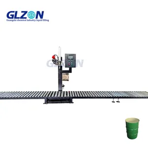 Auto line 180L Automatic Capping 316 Stainless Steel Glue Filling Machine (Steel Drum/HDPE Drum)