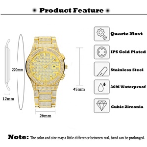 Reloj de Diamantes para Hombre, Nuevo Modelo 2022, Diseño Clásico y Elegante, Relojes de Pulsera Chinos de Alta Calidad, Resistentes al Agua, Relojes de Lujo - Product Image 4