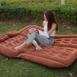 Colchón inflable para coche, 1850x1650x1100 mm, para viajes en SUV, camping, uso en exteriores, color gris, material de PVC - Product Image 3
