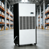 Nouveau déshumidificateur vertical automatique 168L à affichage numérique haute efficacité 7KG/H/jour, qualité commerciale, sécheur d'air sur pied