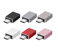 Bloqueador de Datos USB de Aleación de Aluminio, Adaptador USB-A a C, con Logotipo Personalizado, Anti Juice Jacking, para iPhone y Android, Uso en Oficina, Regalo Promocional
