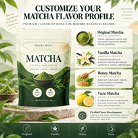 Poudre de thé vert Matcha japonais ultra premium 100% biologique pur 50g 1.77oz Mélange pour boisson Vente en gros Marque privée OEM