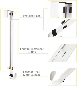 Cổ Điển Kim Loại Có Thể Điều Chỉnh Chiều Cao Vòng Hoa Chủ Hanger Giáng Sinh & Đảng Trang Trí Hội Thảo Công Cụ Móc Slat Tường Hiển Thị Móc - Product Image 4