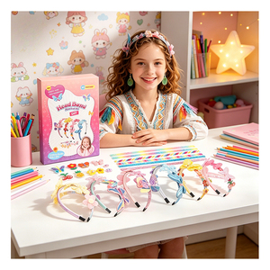 Kit de création de bandeaux pour cheveux personnalisés pour filles, avec ailes de sirène, couronne, pierres précieuses et fleurs, pour récompense créative en classe, ensemble de cadeaux pour fêtes et paquet cadeau - Product Image 6