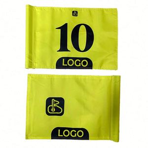 Banderas de Mini Golf con logotipo de diseño personalizado de poliéster para exteriores - Product Image 1