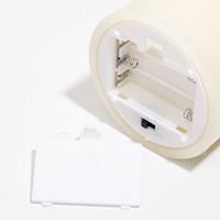 Luz de vela Led sin llama con batería Pilar de cera Real personalizada para decoración navideña