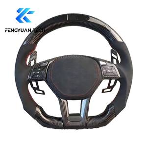 Volante de Fibra de Carbono para Mercedes Benz <span class=keywords><strong>Amg</strong></span> W218 Cla45 W207 S500 W220 <span class=keywords><strong>A180</strong></span> Cls X218 W238 63 C63 Glc E350 W215 C63 C117 C43 - Product Image 6