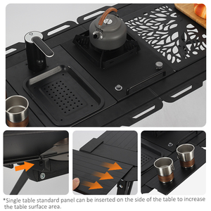Mesa de Barbacoa Coreana Plegable y Portátil para Exteriores, Ligera y Ajustable, de Aluminio, para Campamento, Estilo IGT, en Oferta - Product Image 2
