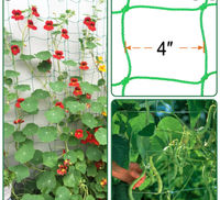 Cadre d'escalade robuste 4x100m, support de filet de treillis de jardin pour plantes de vigne grimpantes