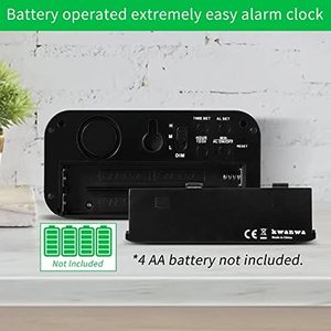 Square Plastic Electric Digital LED <b>Desk</b> Alarm <b>Clock</b> USB Power Penholder Four-piece Set Acoustic Control Sensing Bathroom - Product Image 4