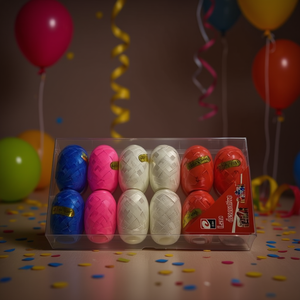 Lazo Colorful Ribbon Balls 12Pcs Party Decorations - Product Image 2