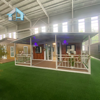 Maison conteneur extensible en gros de 20 pieds avec 2 chambres, installation rapide, garantie 5 ans, design moderne, fabriquée en Chine