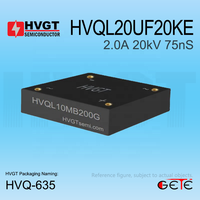 Pont redresseur à diodes HVGT HVQL20UF20KE 2A 20kV Haute fréquence Récupération rapide 75nS Puce GPP