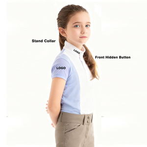 ARLAN Unique kids equestrian clothing woman equestrian half sleevs polo shirt <b>equestrianism</b> - Product Image 1