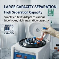 Centrifugeuse Mini TD4 certifiée CE, 4000 tr/min, rotor angulaire, 8 ou 12 tubes de 10 ml, 5 ml, 15 ml pour la séparation d'échantillons de laboratoire de base