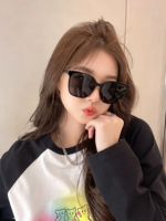 Lunettes de soleil carrées unisexes personnalisées à dégradé rose avec protection UV complète, verres en PC à monture intégrale