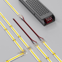 Lampu Strip LED COB Tanpa Titik 480LED/M 12V 24V 8mm 2700K 3000K 4000K 6000K CRI90 Tinggi Tahan Air untuk Lemari Dapur