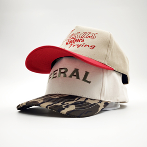 Casquette personnalisée avec logo privé, 5 panneaux, bicolore, vente en gros, broderie personnalisée, casquettes de baseball - Product Image 1