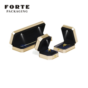FORTE Custom Logo Simple Plastic Jewelry Box for Earrings Rings <b>Bracelet</b> Bangle Set-Wedding Pendant <b>Bracelet</b> Jewellery Packing - Product Image 3