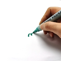 Marqueurs de peinture acrylique opaques pour enfants Couleurs à base d'eau vibrantes pour le dessin en céramique Doodling Encre permanente pour l'écriture de papier CD