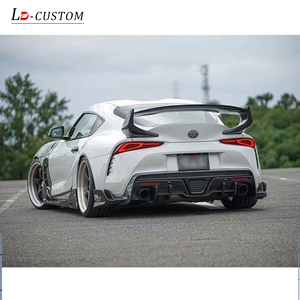 Convient pour la modification et l'amélioration de la <span class=keywords><strong>Toyota</strong></span> GR Supra A90, lèvre arrière, pare-chocs arrière et aileron arrière en fibre de carbone de style TO. - Product Image 5