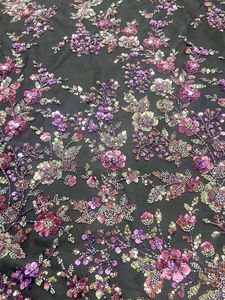 2025 Mới Mùa Xuân Và Mùa Hè Vải Lưới Mỏng Với <span class=keywords><strong>Sequin</strong></span> Và Bead <span class=keywords><strong>Embellishments</strong></span> Cho Váy Cưới Vải - Product Image 5