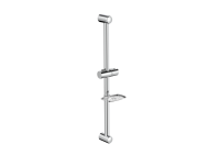 Barra Deslizante Ajustable de Acero Inoxidable Cromado para Ducha de Lluvia, Soporte para Ducha de Mano de 600 mm, Diseño Moderno, Sanitario para Baño