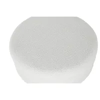 Table basse en polyester 79x79x38 plateau blanc