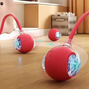 Jouets interactifs pour animaux de compagnie écologiques, balle à roulement automatique à 3 modes, fausse queue, rechargeable, jouet intelligent pour chats et chiens - Product Image 1