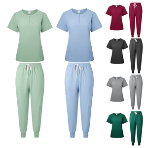 Uniforme de salón de belleza para spa elegante, transpirable, estampado <span class=keywords><strong>con</strong></span> logotipo personalizado, conjuntos de uniformes para hombre, conjunto de uniforme de Chef - Product Image 5