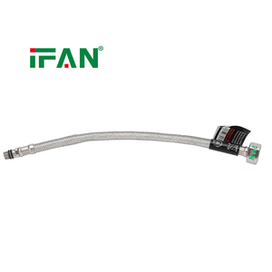 IFAN Échantillon gratuit Tuyau flexible de toilette en acier inoxydable tressé personnalisé Tuyau de plomberie durable tressé pour cuisine salles de bain - Product Image 2