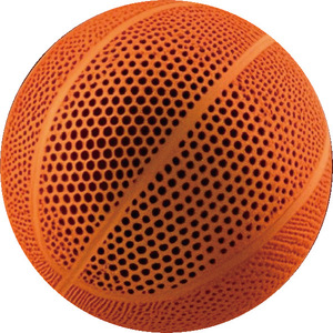 Kuer Modelo Creativo Impreso en 3D, Balón de <span class=keywords><strong>Baloncesto</strong></span> Tamaño 6, Silencioso, Regalo para Novio, Adornos, Cubierta de PU, No Inflable, Sin Aire - Product Image 6